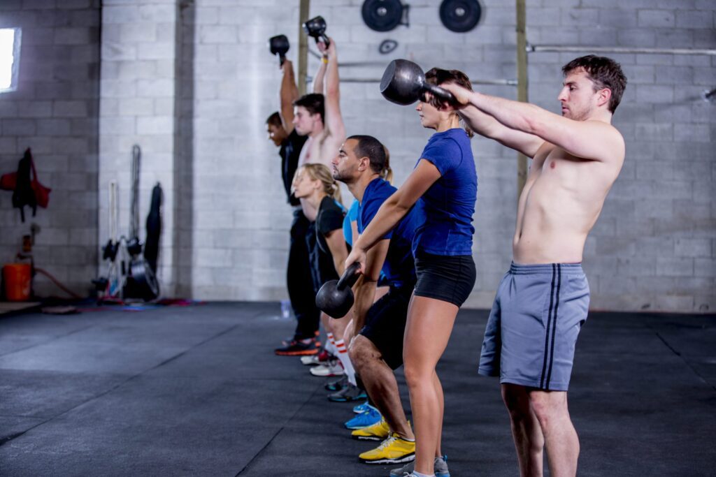 Kettlebell Swinging Squat